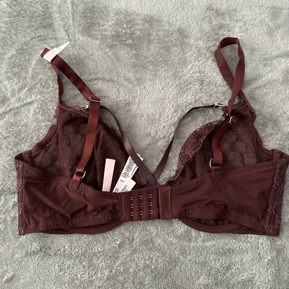 NWOT Victoria's Secret Very Sexy Low Cut Demi Underwire Bra 36DD Unlined - Picture 4 of 6